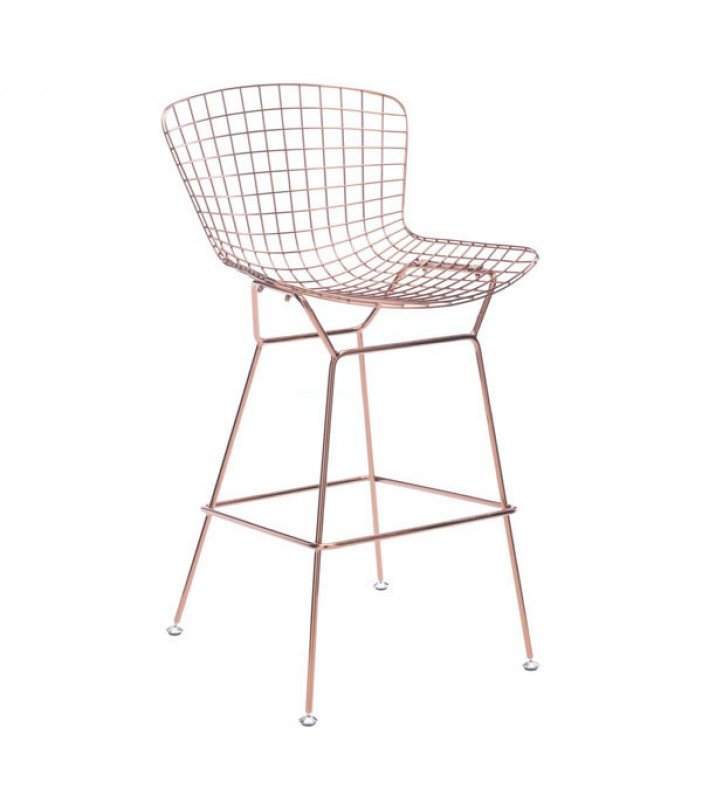 Freeform Wire Bar Stool Set Of 2 Rose, Wire Mesh Counter Stools