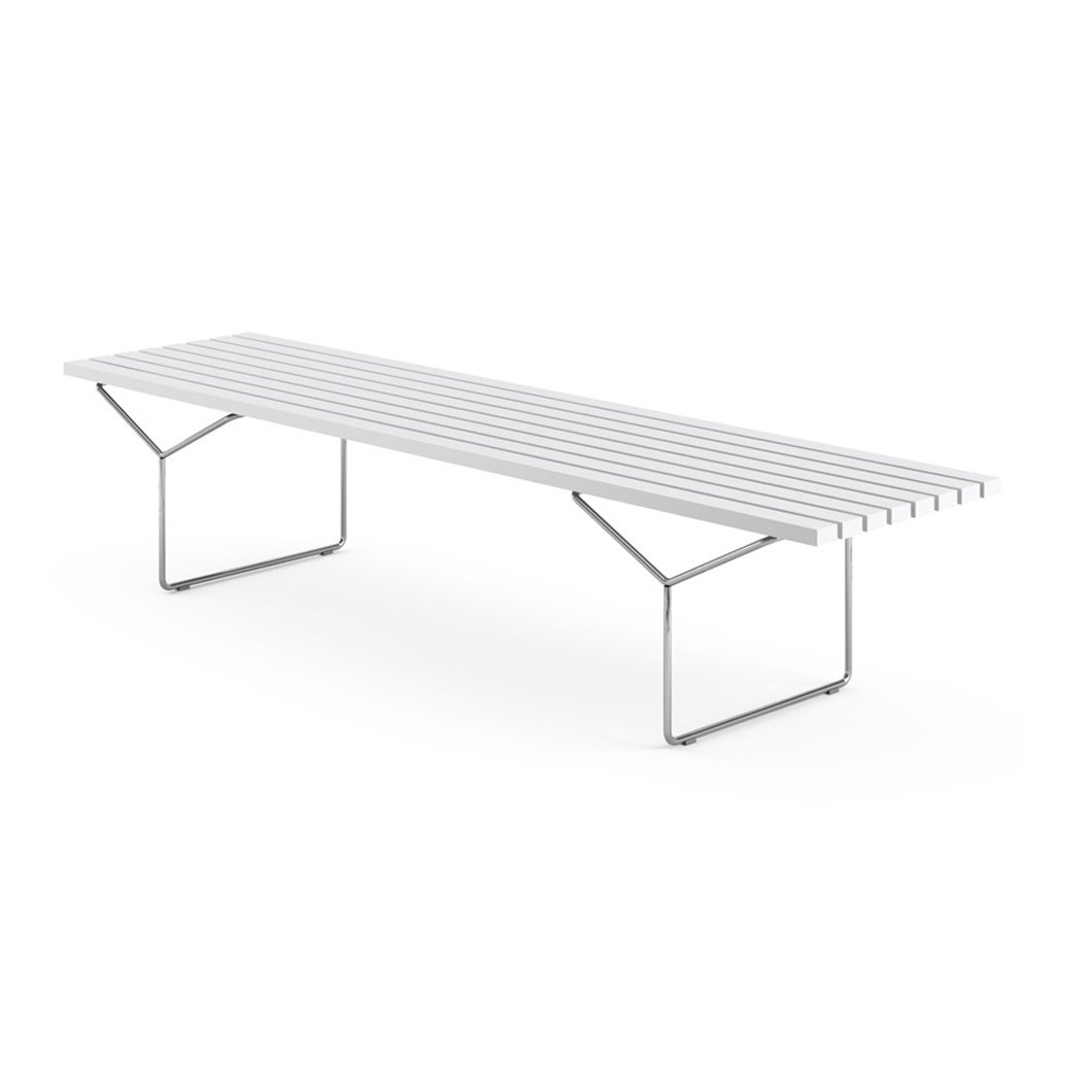 bertoia slat table bench