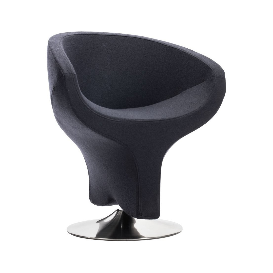 Brushton Swivel Leisure Chair - Iron Gray Furniture-Living Room-Chairs