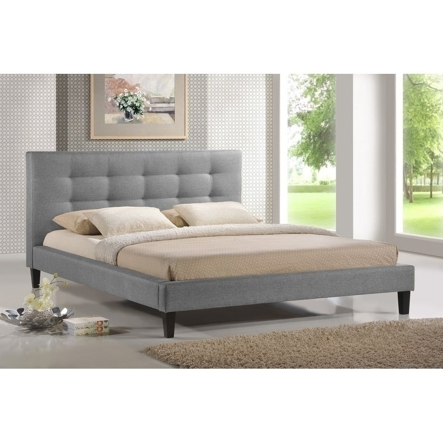 Burdett | Studio King Bed - Gray Furniture-Bedroom-Beds