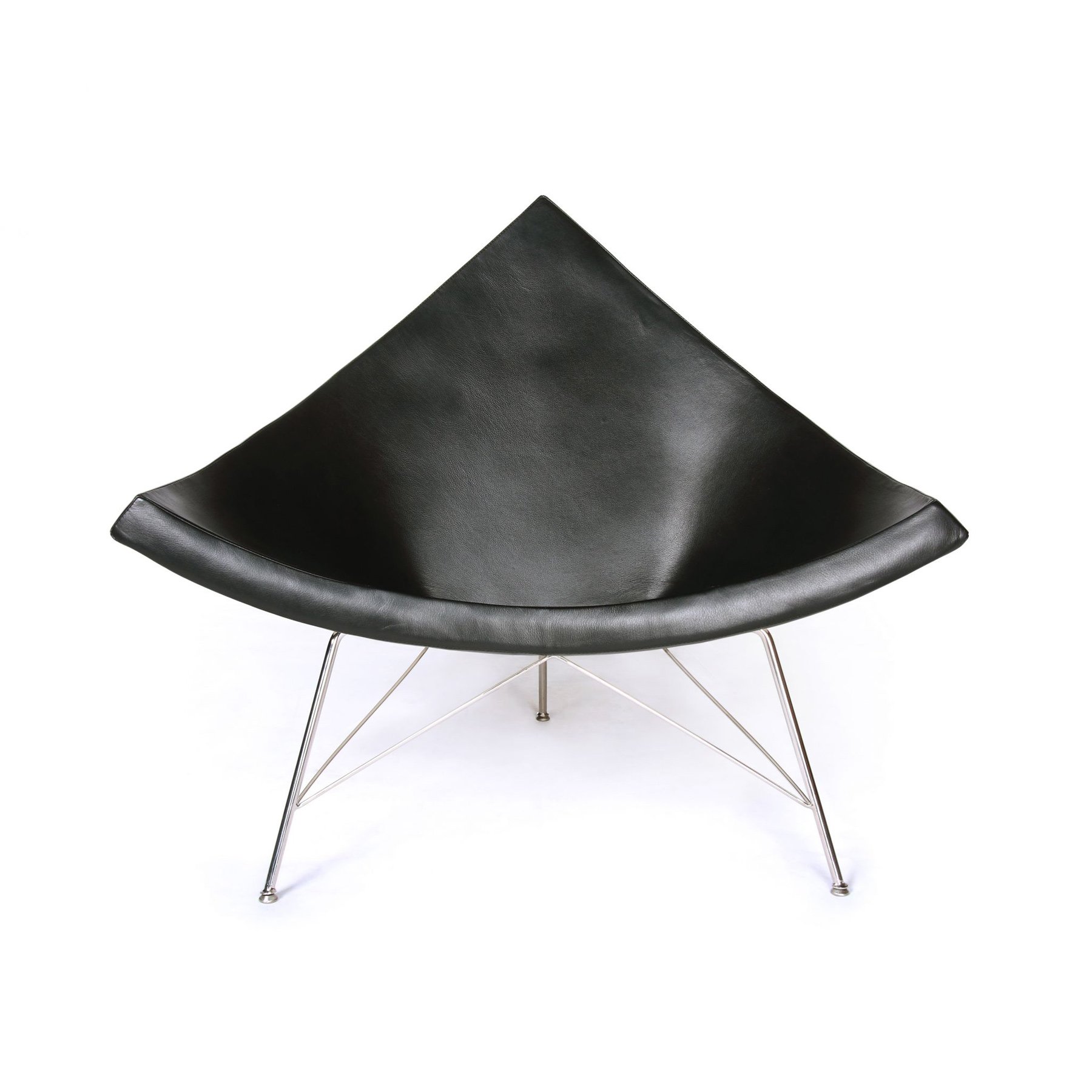 nelson-style coconut chair - leather
