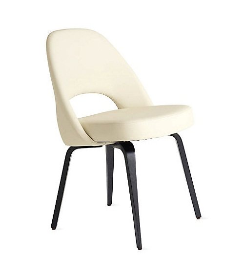 Sanford | Saarinen Dining Chair Leather - Wood Legs Furniture-Dining Room-Dining & Side Chairs